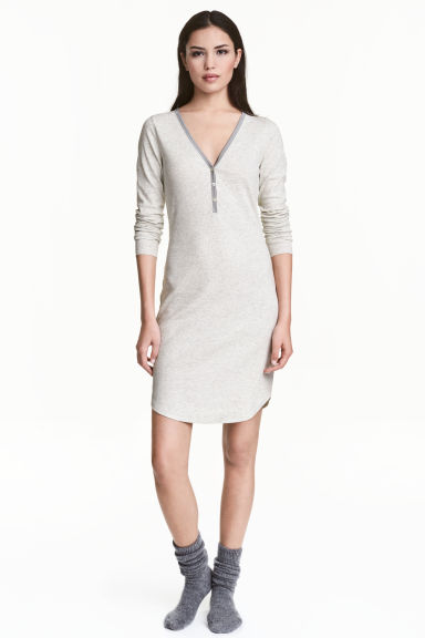 Ribbed nightdress